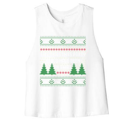 This Christmas Party Could Have Been An Email Ugly Christmas Great Gift Women's Racerback Cropped Tank