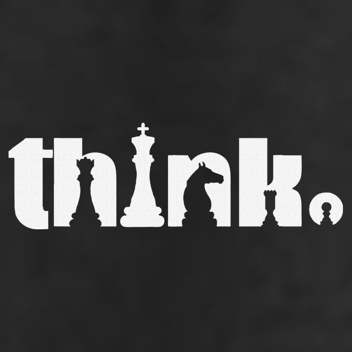 Think Chess Player Chess Game 7 Panel Mesh Trucker Snapback Hat