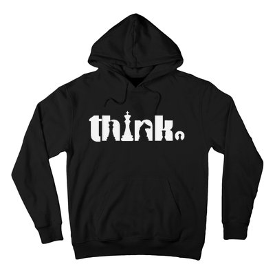 Think Chess Player Chess Game Hoodie