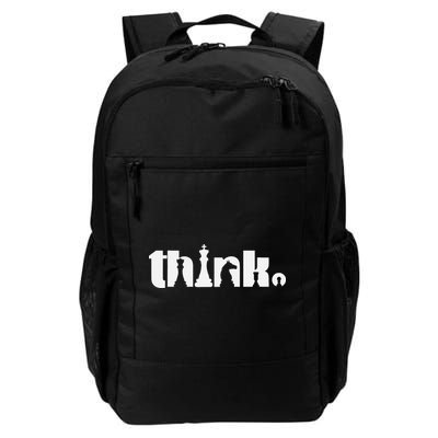 Think Chess Player Chess Game Daily Commute Backpack
