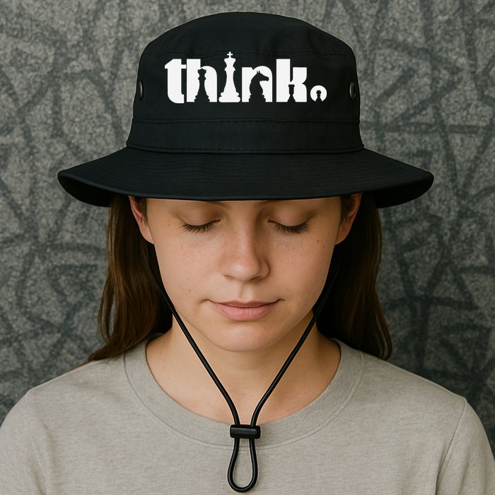 Think Chess Player Chess Game Legacy Cool Fit Booney Bucket Hat