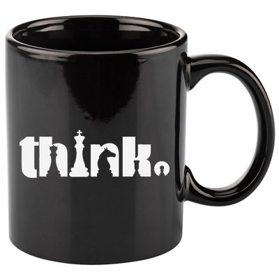Think Chess Player Chess Game 11oz C Handle Ceramic Mug