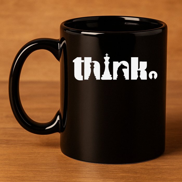 Think Chess Player Chess Game 11oz C Handle Ceramic Mug