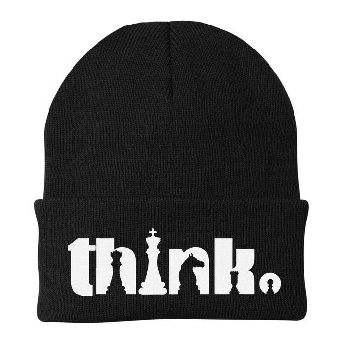 Think Chess Player Chess Game Beanie
