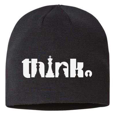 Think Chess Player Chess Game Sustainable Beanie