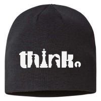 Think Chess Player Chess Game Sustainable Beanie