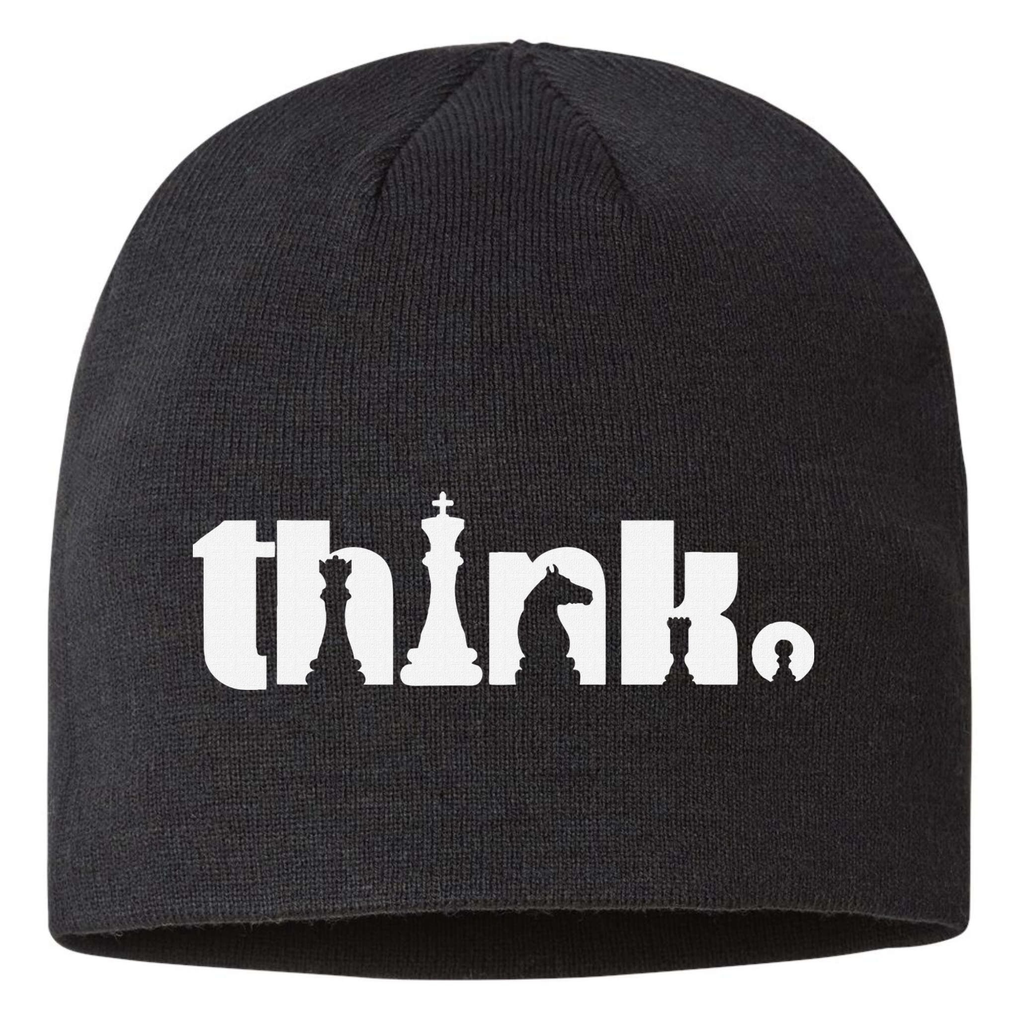 Think Chess Player Chess Game Sustainable Beanie