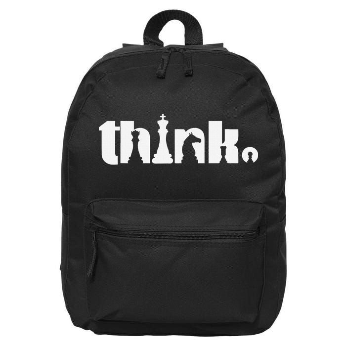 Think Chess Player Chess Game 16 in Basic Backpack