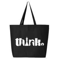 Think Chess Player Chess Game 25L Jumbo Tote