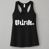 Think Chess Player Chess Game Womens Tank Top
