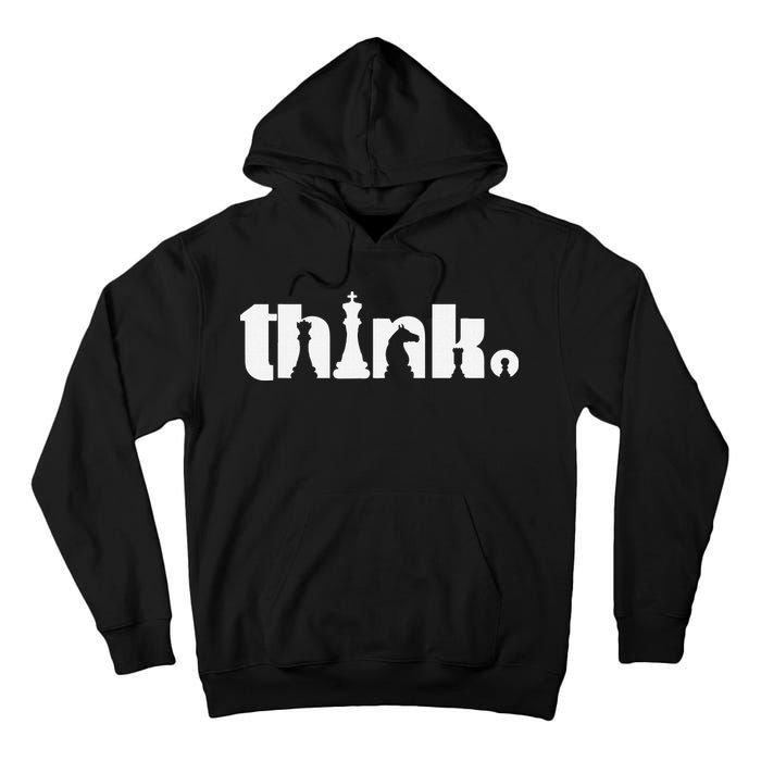 Think Chess Player Chess Game Tall Hoodie