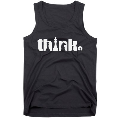 Think Chess Player Chess Game Tank Top