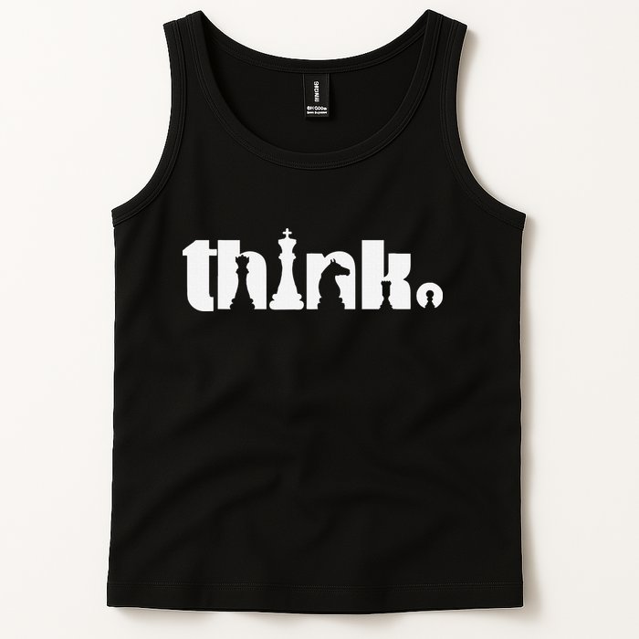Think Chess Player Chess Game Tank Top