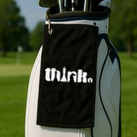 Think Chess Player Chess Game Golf Towel