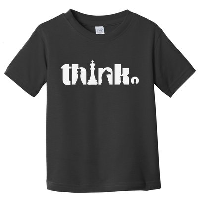 Think Chess Player Chess Game Toddler T-Shirt