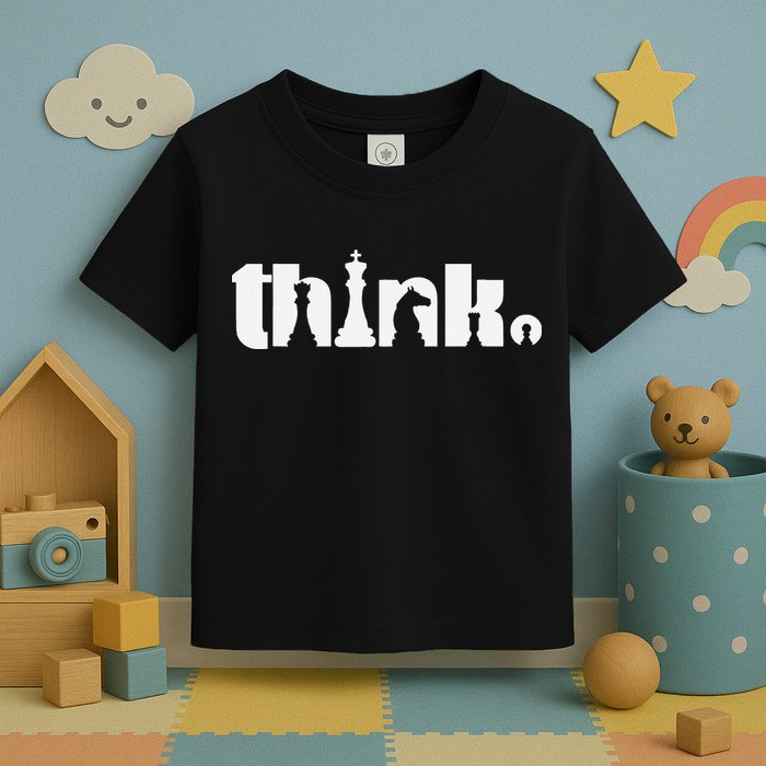 Think Chess Player Chess Game Toddler T-Shirt