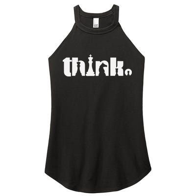 Think Chess Player Chess Game Women's Perfect Tri Rocker Tank