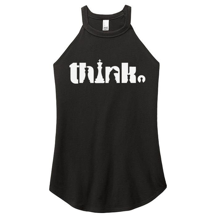 Think Chess Player Chess Game Women's Perfect Tri Rocker Tank
