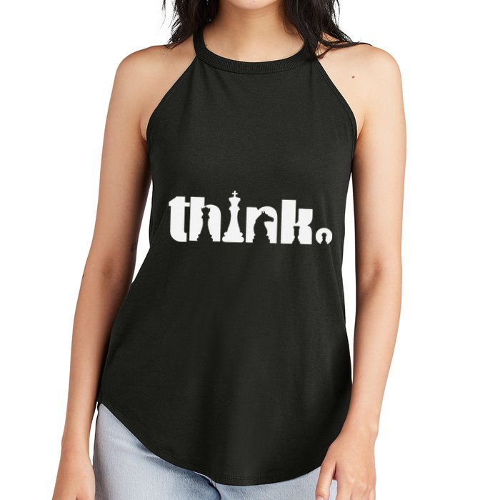 Think Chess Player Chess Game Women's Perfect Tri Rocker Tank