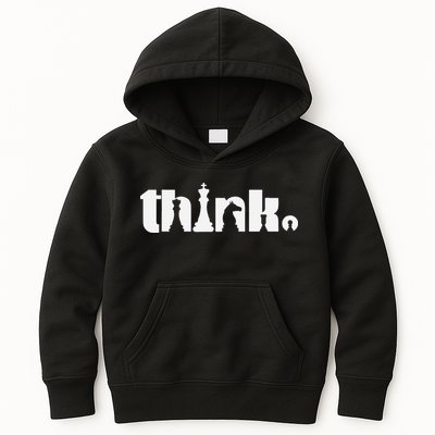 Think Chess Player Chess Game Kids Hoodie