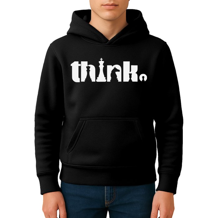 Think Chess Player Chess Game Kids Hoodie