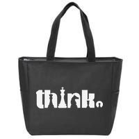 Think Chess Player Chess Game Zip Tote Bag