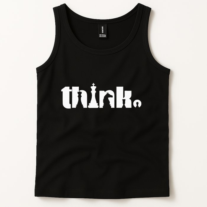 Think Chess Player Chess Game Tank Top