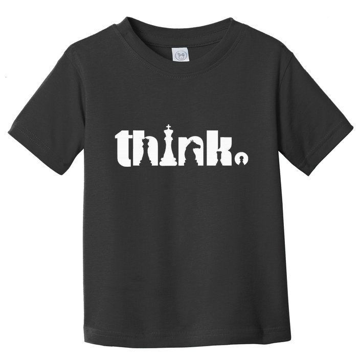 Think Chess Player Chess Game Toddler T-Shirt