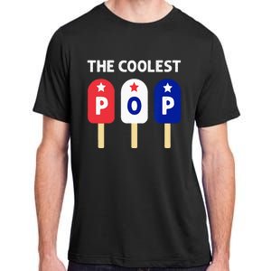 The Coolest Pop Patriotic Red White Blue Popsicle Dad Adult ChromaSoft Performance T-Shirt