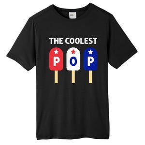 The Coolest Pop Patriotic Red White Blue Popsicle Dad Tall Fusion ChromaSoft Performance T-Shirt