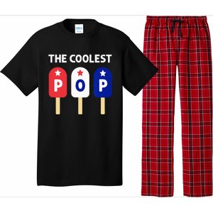 The Coolest Pop Patriotic Red White Blue Popsicle Dad Pajama Set