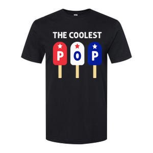 The Coolest Pop Patriotic Red White Blue Popsicle Dad Softstyle CVC T-Shirt