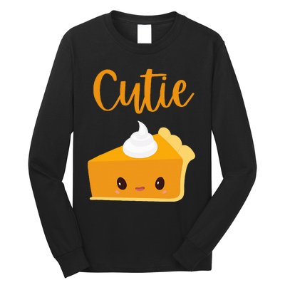 Thanksgiving Cutie Pie Pumpkin Pie Long Sleeve Shirt