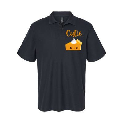 Thanksgiving Cutie Pie Pumpkin Pie Softstyle Adult Sport Polo