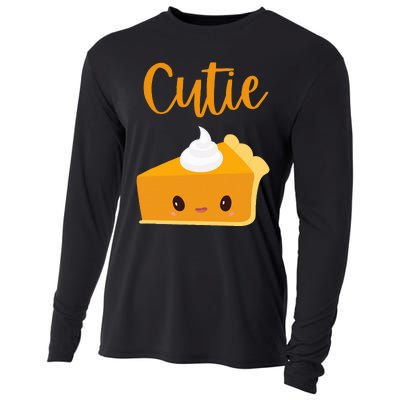 Thanksgiving Cutie Pie Pumpkin Pie Cooling Performance Long Sleeve Crew