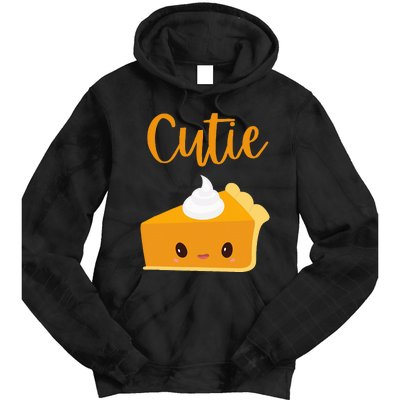 Thanksgiving Cutie Pie Pumpkin Pie Tie Dye Hoodie