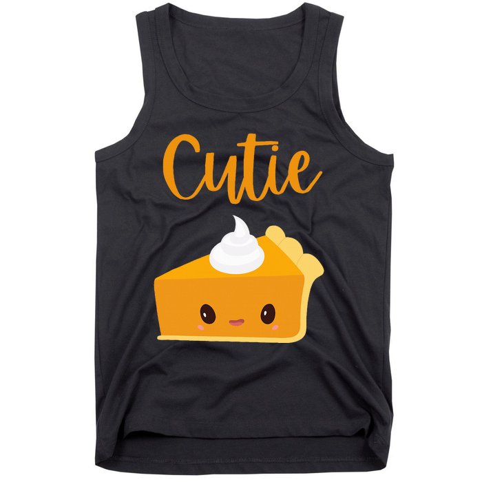 Thanksgiving Cutie Pie Pumpkin Pie Tank Top