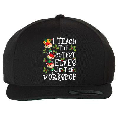 Teacher Christmas Presents I Teach The Cutest Elves Holiday Wool Snapback Cap