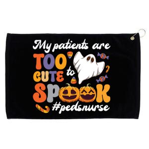 Too Cute Peds Nurse Spooky Pediatric Nurse Halloween Gift Grommeted Golf Towel