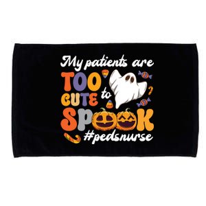 Too Cute Peds Nurse Spooky Pediatric Nurse Halloween Gift Microfiber Hand Towel