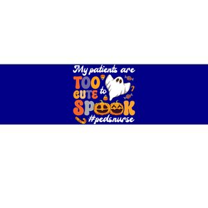 Too Cute Peds Nurse Spooky Pediatric Nurse Halloween Gift Bumper Sticker