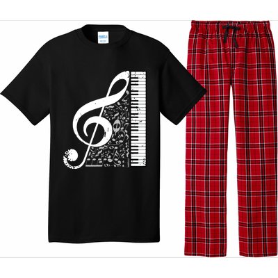 Treble Clef Piano Musical Notes Pianist Musician Instrument Pajama Set