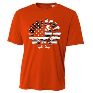 Turkey Camouflage Patriotic Thanksgiving Fans Turkey Day Meaningful Gift Cooling Performance Crew T-Shirt