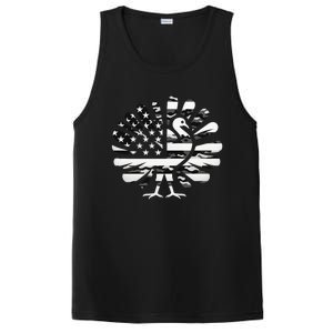 Turkey Camouflage Patriotic Thanksgiving Fans Turkey Day Meaningful Gift PosiCharge Competitor Tank