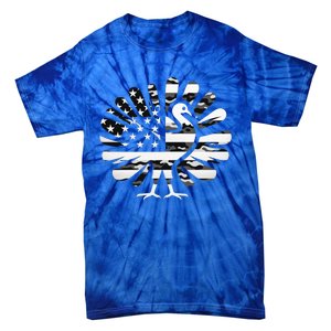 Turkey Camouflage Patriotic Thanksgiving Fans Turkey Day Meaningful Gift Tie-Dye T-Shirt