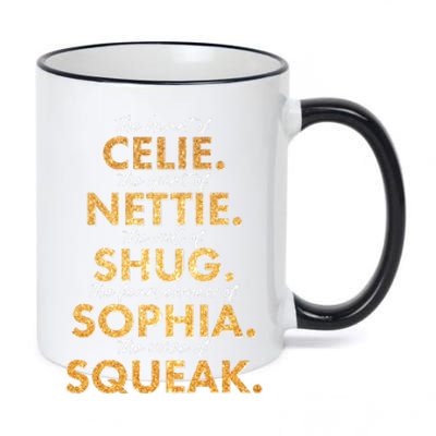 Celie Nettie Shug Sophia Squeak 11oz Black Color Changing Mug