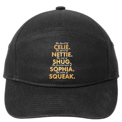 Celie Nettie Shug Sophia Squeak 7-Panel Snapback Hat