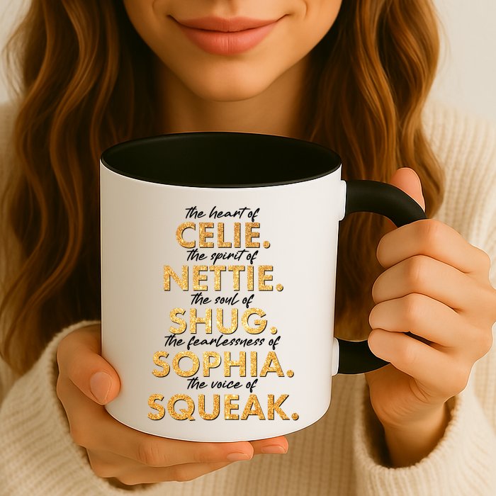 Celie Nettie Shug Sophia Squeak Mug