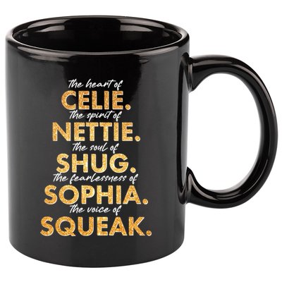 Celie Nettie Shug Sophia Squeak 11oz C Handle Ceramic Mug