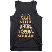 Celie Nettie Shug Sophia Squeak Tank Top